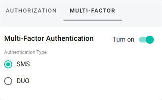Multi-Factor Tab Multi-Factor Tab